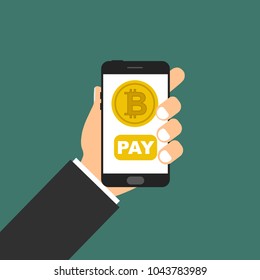 Bitcoin pay in smartphone