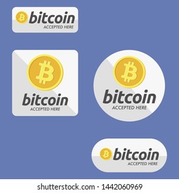 Bitcoin Payment 4 Button set