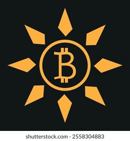  Bitcoin price increasing and decreasing icon set in black and white color.currency rising and falling symbol set. Bitcoin on white background