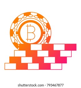Bitcoin protection icon