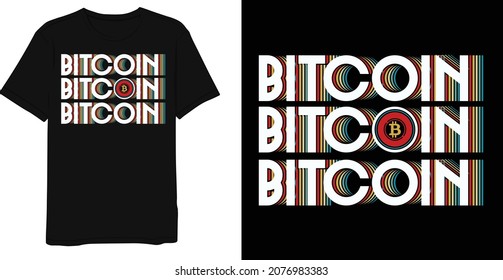  bitcoin retro vintage cryptocurrency design for t-shirt