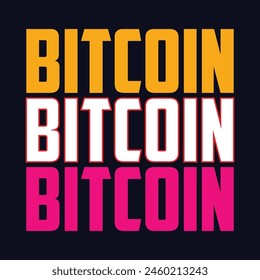 bitcoin retro vintage cryptocurrency design for t-shirt