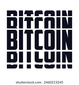 bitcoin retro vintage cryptocurrency design for t-shirt