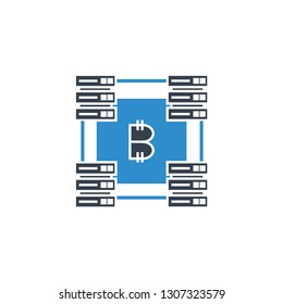bitcoin and router icon