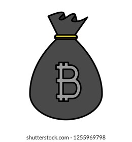 bitcoin sack ecommerce icon