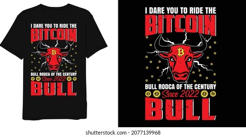 Bitcoin Saying graphic t-shirt design template