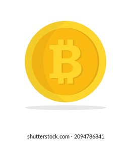 Bitcoin Sign. Crypto Symbol .Vector Illsutration