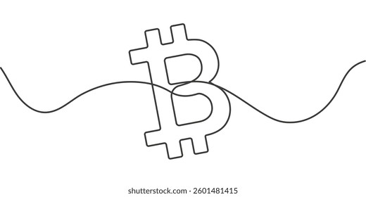Bitcoin sign. Electronic money. Payment system. Business concept. Vector illustration.