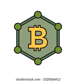 Bitcoin sign icon