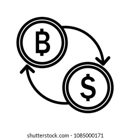 Bitcoin sign icon