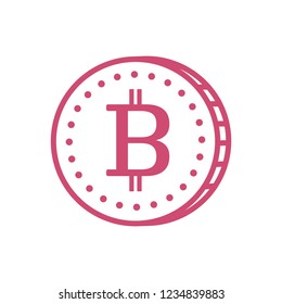 Bitcoin sign icon