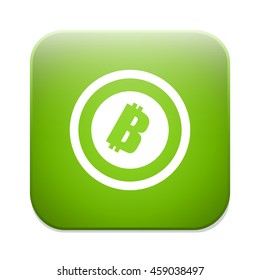 Bitcoin sign icon.