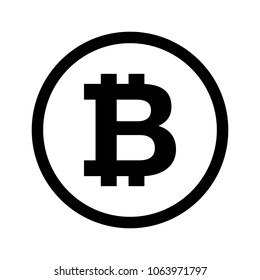 	
Bitcoin sign icon. virtual electronic, internet money.