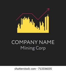 The Bitcoin sign for web design and acceptance plates and forms. Trendy styled sign.