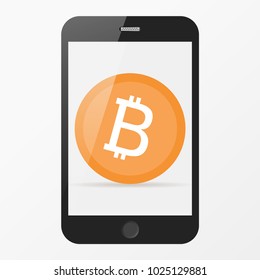 Bitcoin in smartphone
