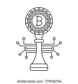Bitcoin Strategy outline icon