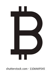 bitcoin symbol commerce technology icon