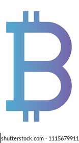 bitcoin symbol commerce technology icon