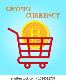 Bitcoin symbol cryptocurrency digital internet currency economic concept as online electronic money transaction from a banking database market.