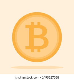 Bitcoin symbol,  Bitcoin is crytocurrency create in new technology, Bitcoin vector for web design.