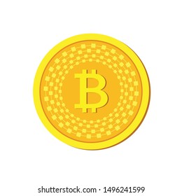 Bitcoin symbol,  Bitcoin is crytocurrency create in new technology, Bitcoin vector for web design.