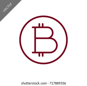 Bitcoin symbol icon