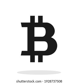 Bitcoin symbol icon. Cryptocurrency sign.