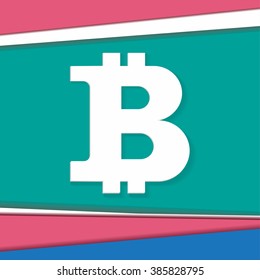 bitcoin symbol on modern background material design