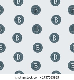 Bitcoin symbol - pattern - light background - vector. Cryptocurrency payments