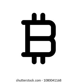 bitcoin symbol, simple icon