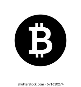 Bitcoin symbol vector. bit coin icon illustration