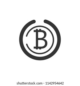 Bitcoin symbol.Crypto currency.