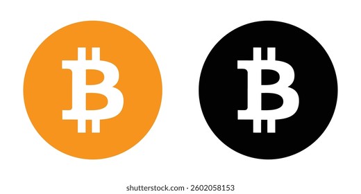 Bitcoin symbols. Cryptocurrency symbols with white background. Bitcoin , cryptocurrency, symbols, vector.