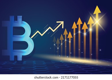 Bitcoin technology background with circuit lines Free Vector
