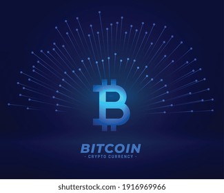 fondo de tecnología bitcoin para el concepto de moneda digital