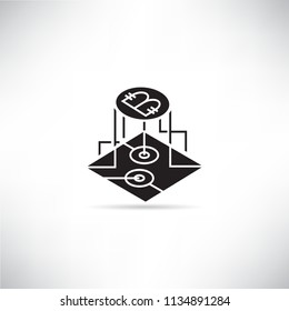 bitcoin technology concept icon