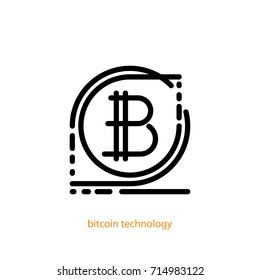 bitcoin technology icon