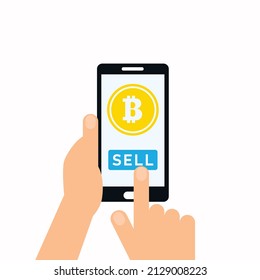 Bitcoin trading concept,bitcoin concept vector,cryptocurrency graphics,