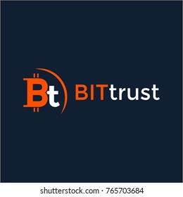 Bitcoin trust logo design