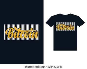 Bitcoin Tshirt design template for Best bitcoin