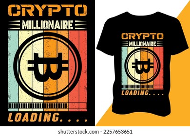 Bitcoin T-Shirt Design. Treading T-shirt design