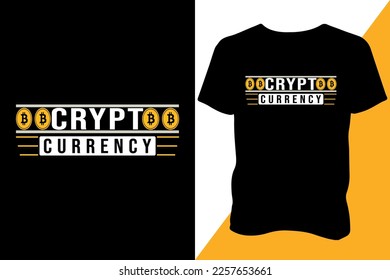 Bitcoin T-Shirt Design. Treading T-shirt design