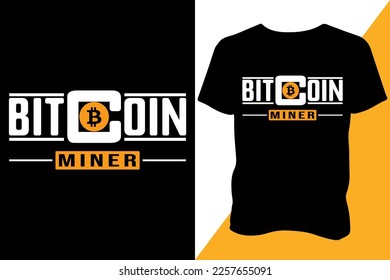 Bitcoin T-Shirt Design . Trending t shirt design 