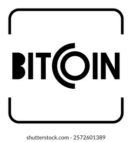 bitcoin t-shirt design, vector illustration, abstract style with unique typography
