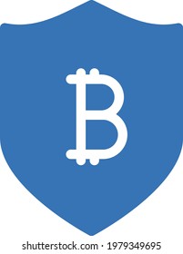 bitcoin vector glyph color icon