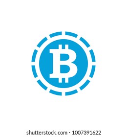 Bitcoin vector graphic logo design