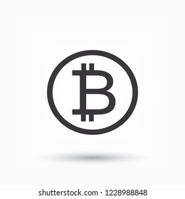 bitcoin vector icon 10 eps