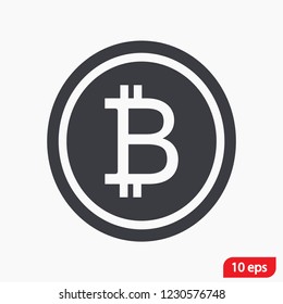 bitcoin vector icon 10 eps