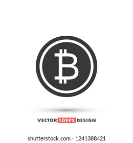 bitcoin vector icon 10 eps