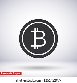 bitcoin vector icon 10 eps